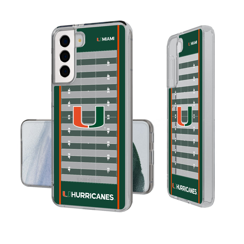 University of Miami Hurricanes Field Galaxy Clear Phone Case