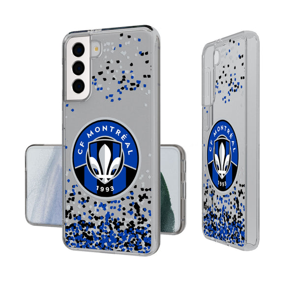 CF Montreal  Confetti Galaxy Clear Phone Case