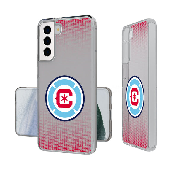 Chicago Fire  Linen Galaxy Clear Phone Case