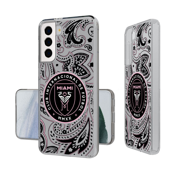 Inter Miami CF  Paisley Galaxy Clear Phone Case