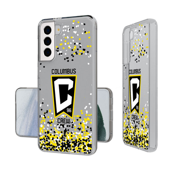 Columbus Crew  Confetti Galaxy Clear Phone Case