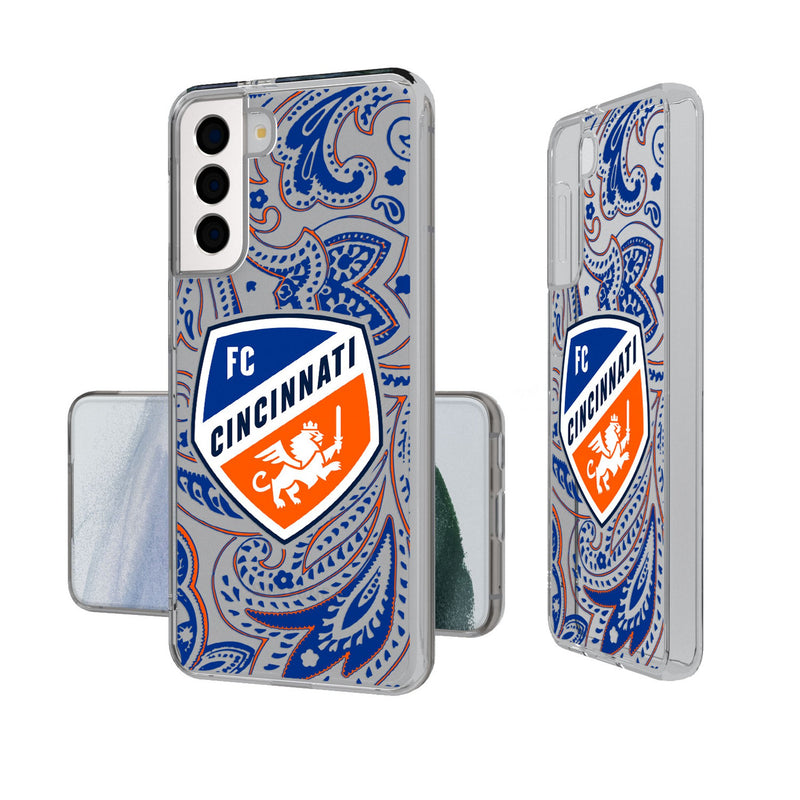 FC Cincinnati  Paisley Galaxy Clear Phone Case