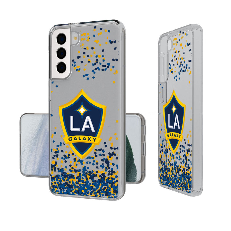 LA Galaxy  Confetti Galaxy Clear Phone Case