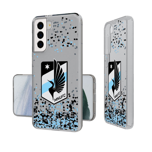 Minnesota United FC   Confetti Galaxy Clear Phone Case