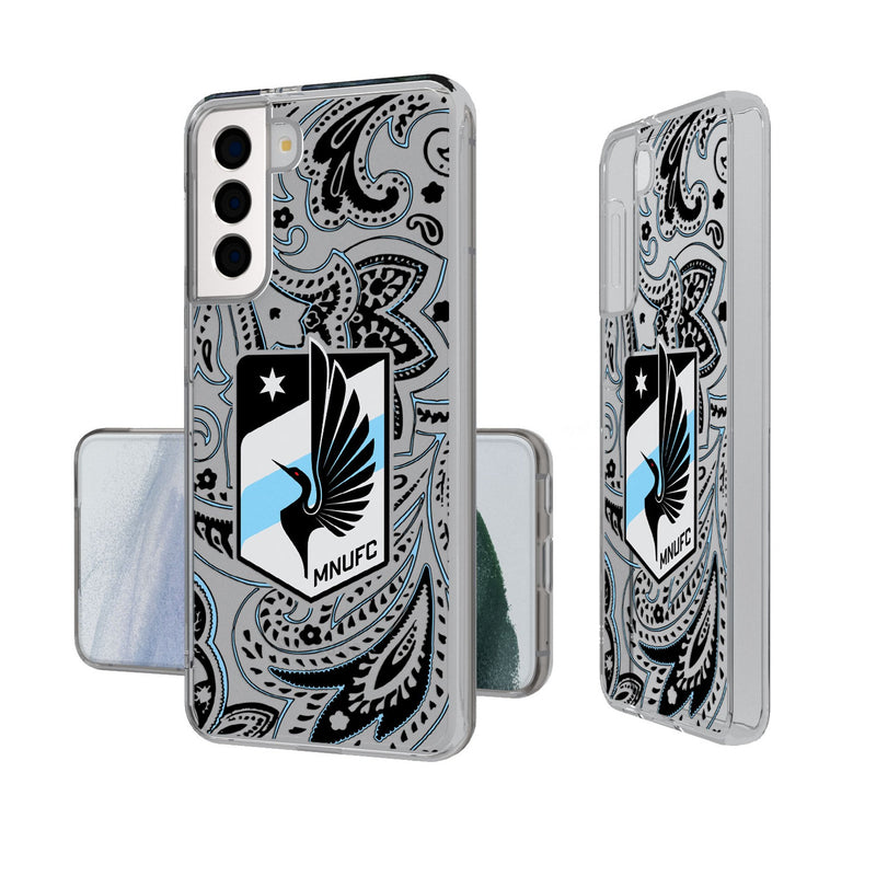 Minnesota United FC   Paisley Galaxy Clear Phone Case