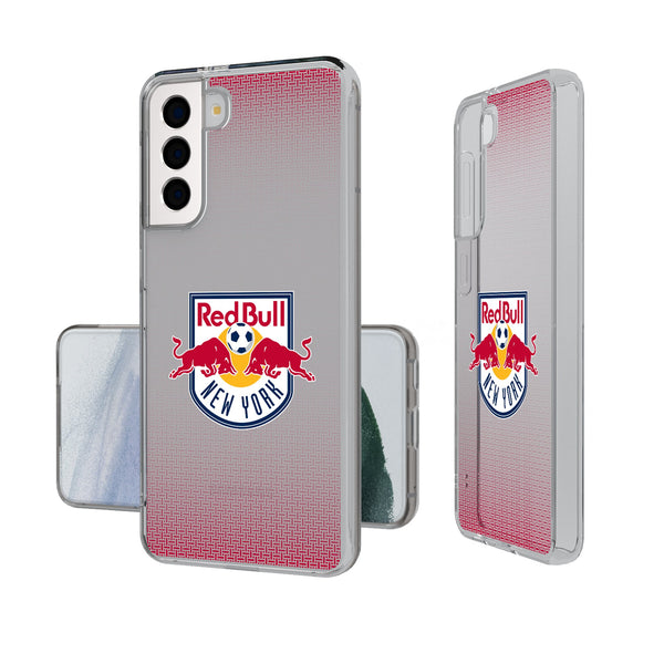 New York Red Bulls  Linen Galaxy Clear Phone Case