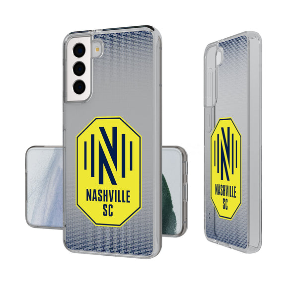 Nashville SC  Linen Galaxy Clear Phone Case