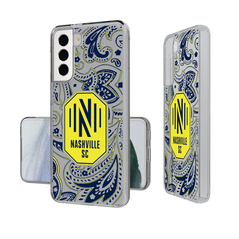 Nashville SC  Paisley Galaxy Clear Phone Case