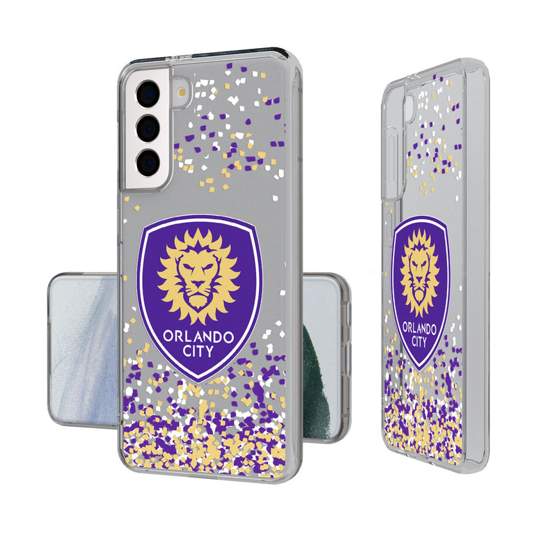 Orlando City Soccer Club  Confetti Galaxy Clear Phone Case