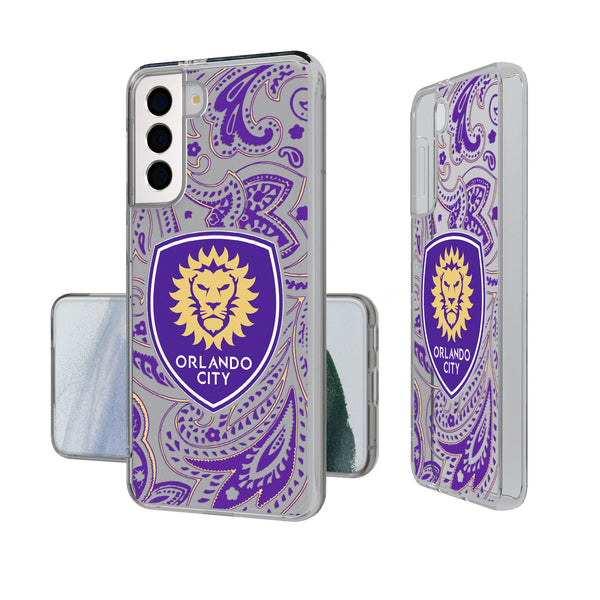 Orlando City Soccer Club  Paisley Galaxy Clear Phone Case