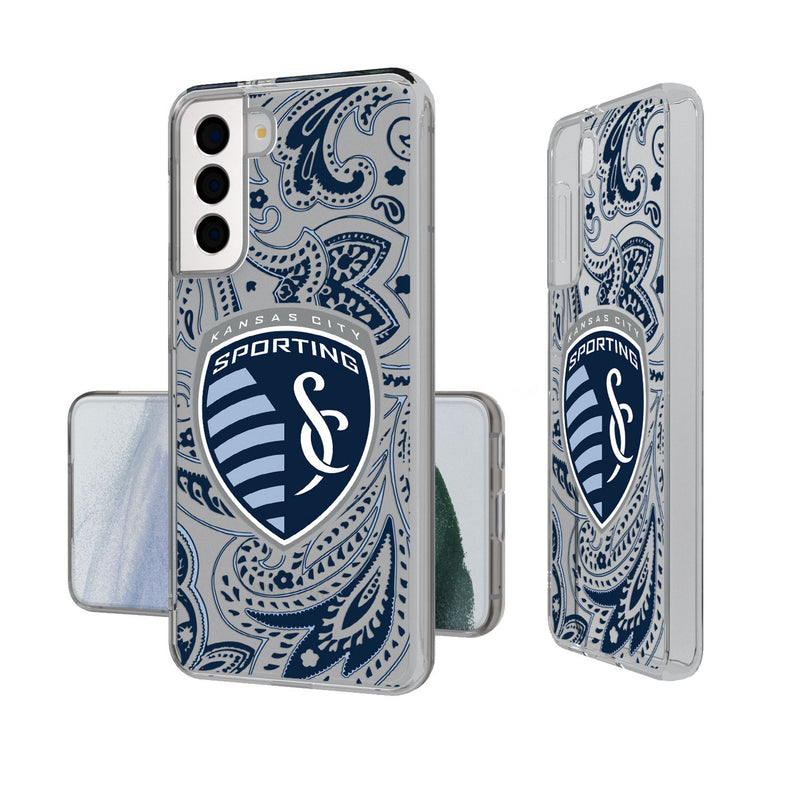 Sporting Kansas City   Paisley Galaxy Clear Phone Case