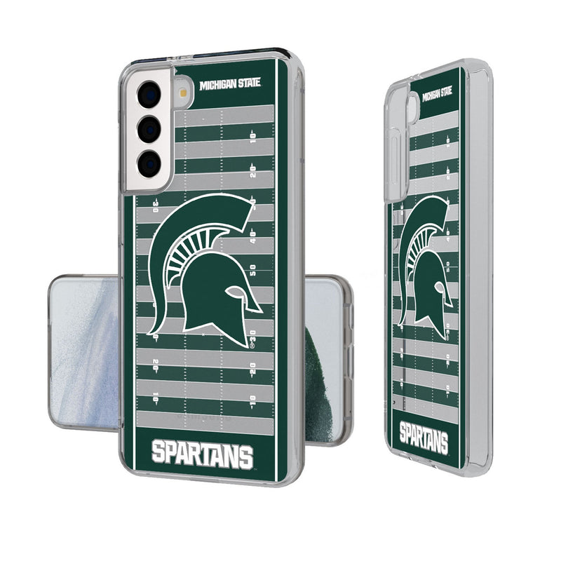 Michigan State University Spartans Field Galaxy Clear Phone Case