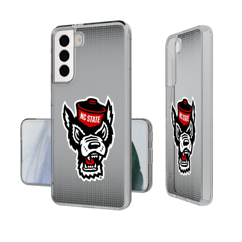 North Carolina State University Wolfpack Linen Galaxy Clear Phone Case