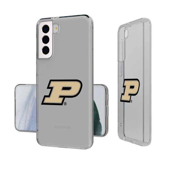 Purdue University Boilermakers Insignia Galaxy Clear Phone Case