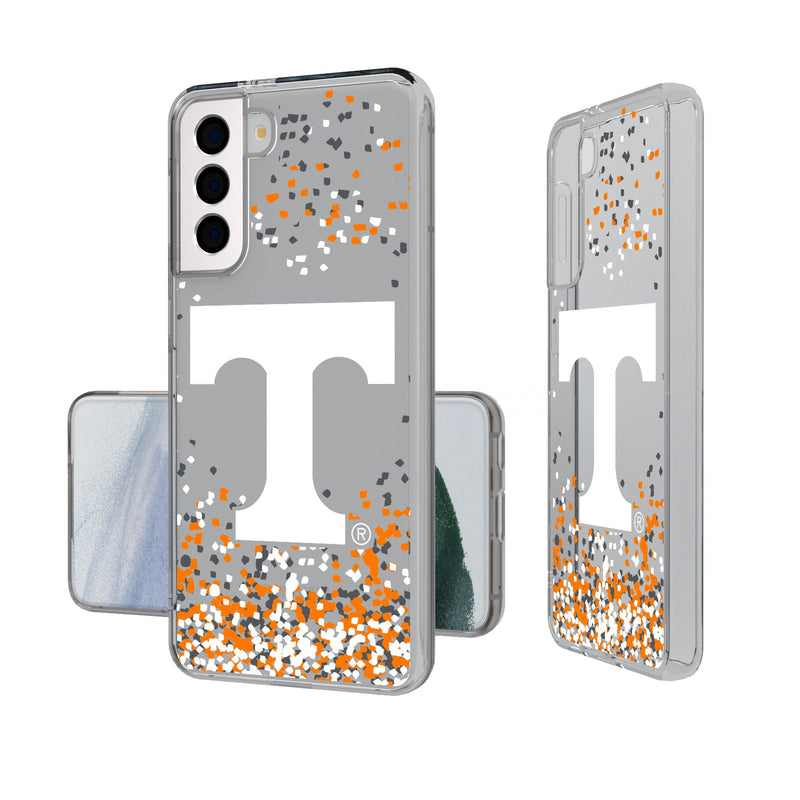 University of Tennessee Volunteers Confetti Galaxy Clear Phone Case