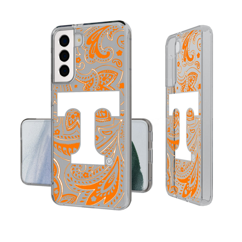 University of Tennessee Volunteers Paisley Galaxy Clear Phone Case