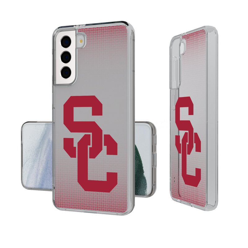 University of Southern California Trojans Linen Galaxy Clear Phone Case