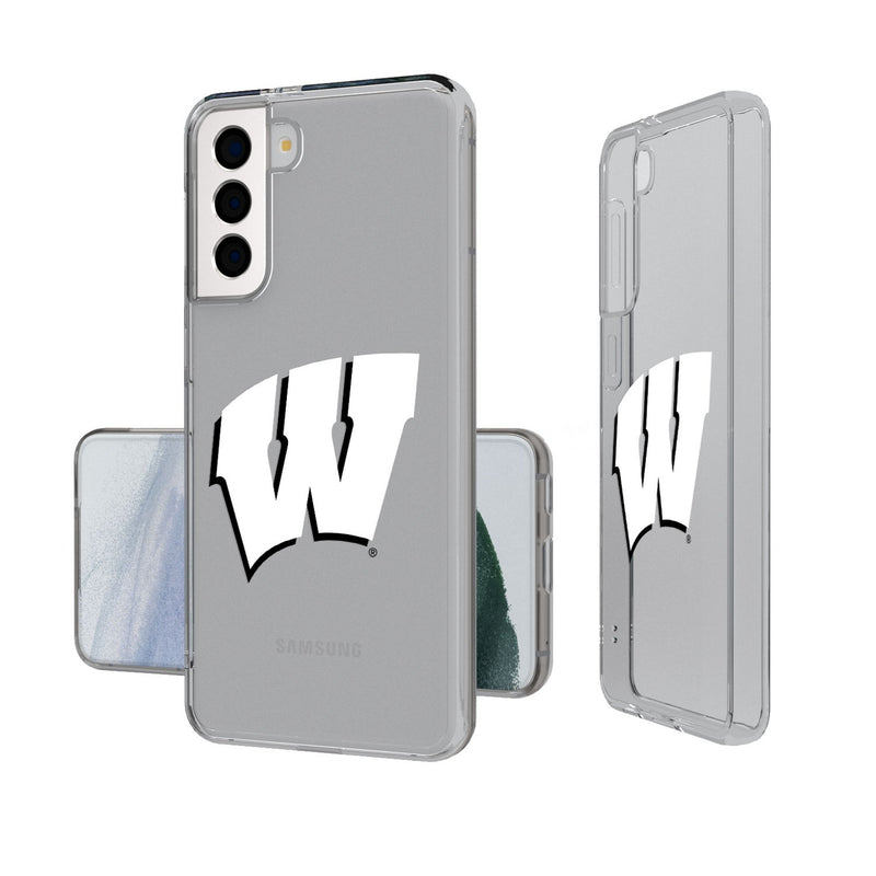 University of Wisconsin Badgers Insignia Galaxy Clear Phone Case