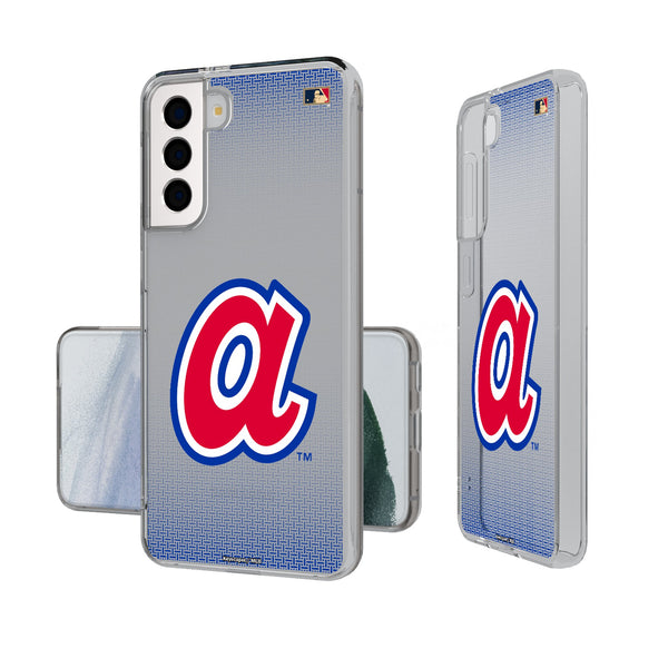 Atlanta Braves 1972-1980 - Cooperstown Collection Linen Galaxy Clear Phone Case