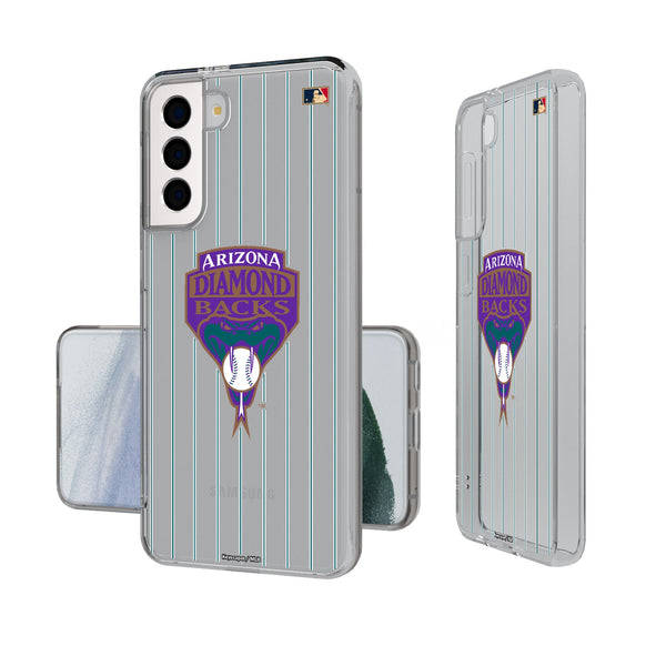 Arizona Diamondbacks 1999-2006 - Cooperstown Collection Pinstripe Galaxy Clear Phone Case