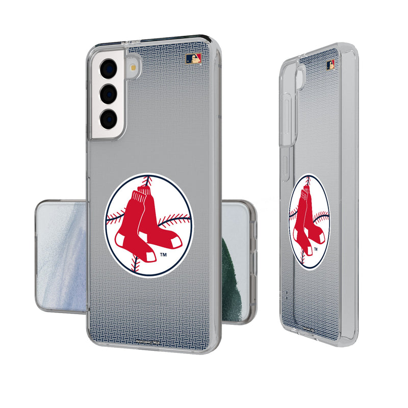 Boston Red Sox 1970-1975 - Cooperstown Collection Linen Galaxy Clear Phone Case