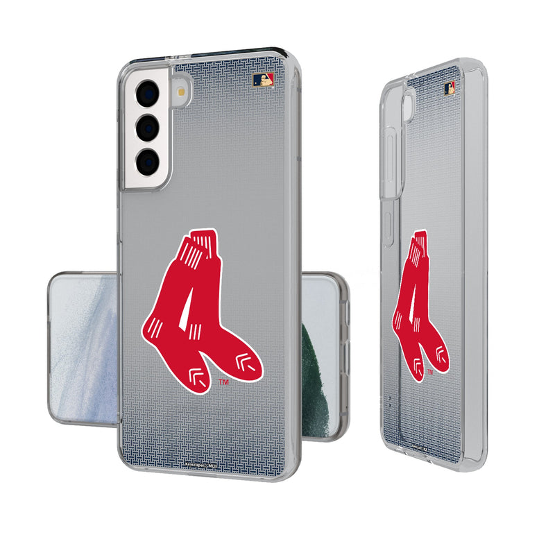 Boston Red Sox 1924-1960 - Cooperstown Collection Linen Galaxy Clear Phone Case