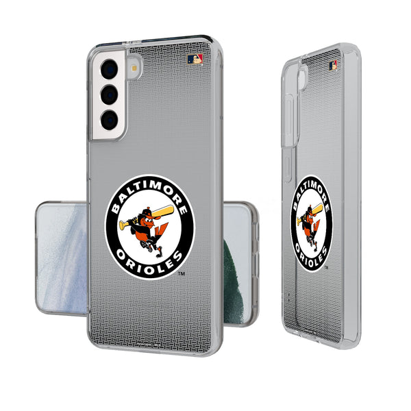 Baltimore Orioles 1966-1969 - Cooperstown Collection Linen Galaxy Clear Phone Case