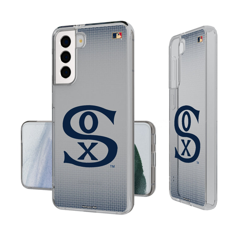 Chicago White Sox Road 1919-1921 - Cooperstown Collection Linen Galaxy Clear Phone Case