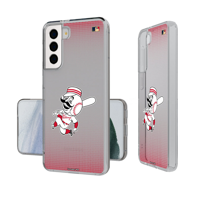 Cincinnati Reds 1953-1967 - Cooperstown Collection Linen Galaxy Clear Phone Case