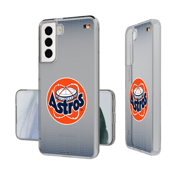 Houston Astros 1977-1993 - Cooperstown Collection Linen Galaxy Clear Phone Case