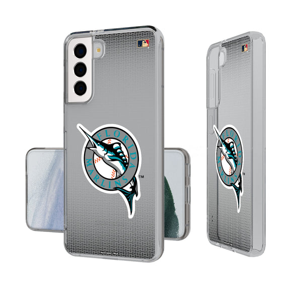 Miami Marlins 1993-2011 - Cooperstown Collection Linen Galaxy Clear Phone Case