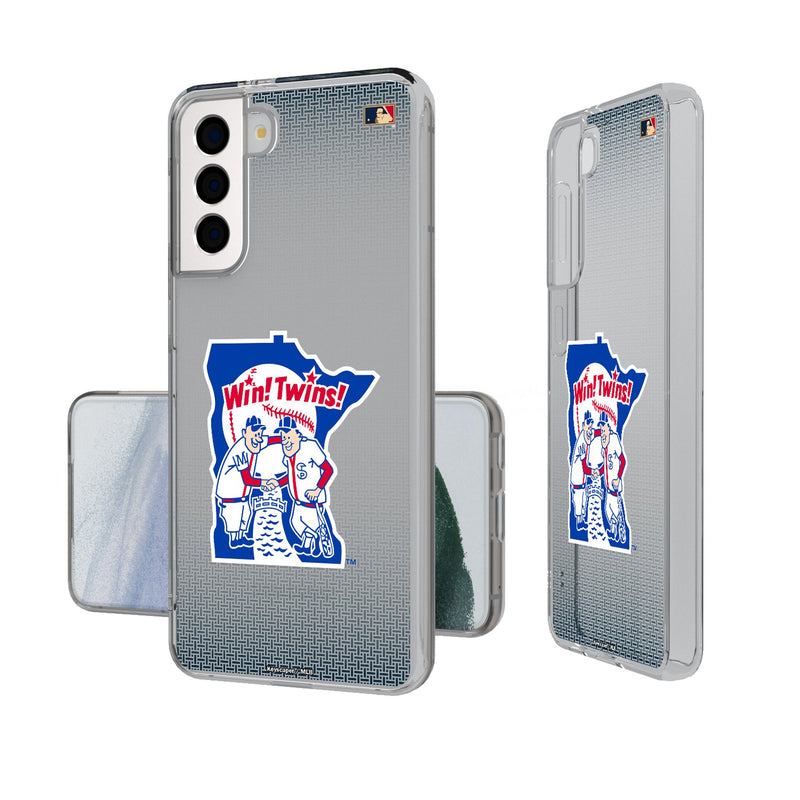 Minnesota Twins 1976-1986 - Cooperstown Collection Linen Galaxy Clear Phone Case