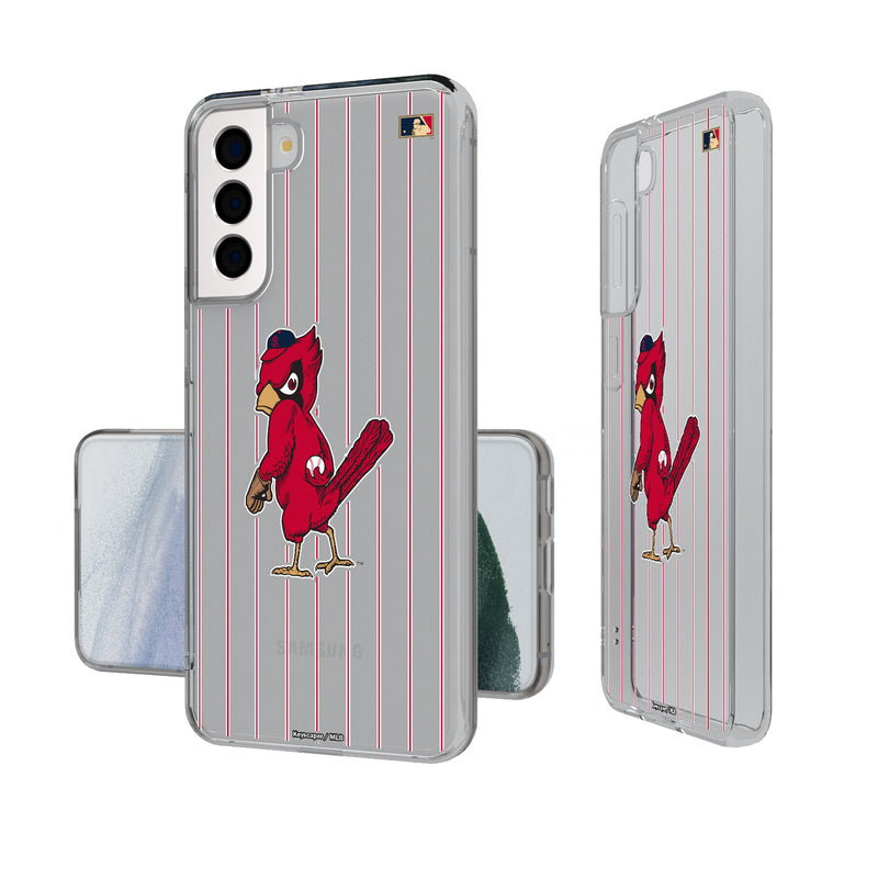 St Louis Cardinals 1950s - Cooperstown Collection Pinstripe Galaxy Clear Phone Case