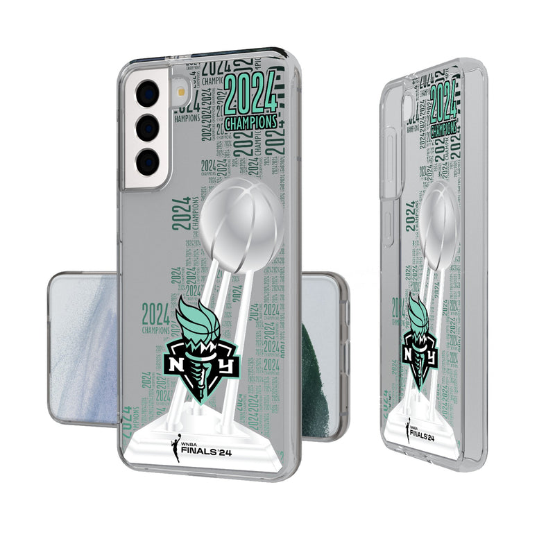 New York Liberty 2024 WNBA Champions Galaxy Clear Phone Case