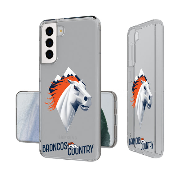 Denver Broncos 2024 Illustrated Limited Edition Galaxy Clear Phone Case