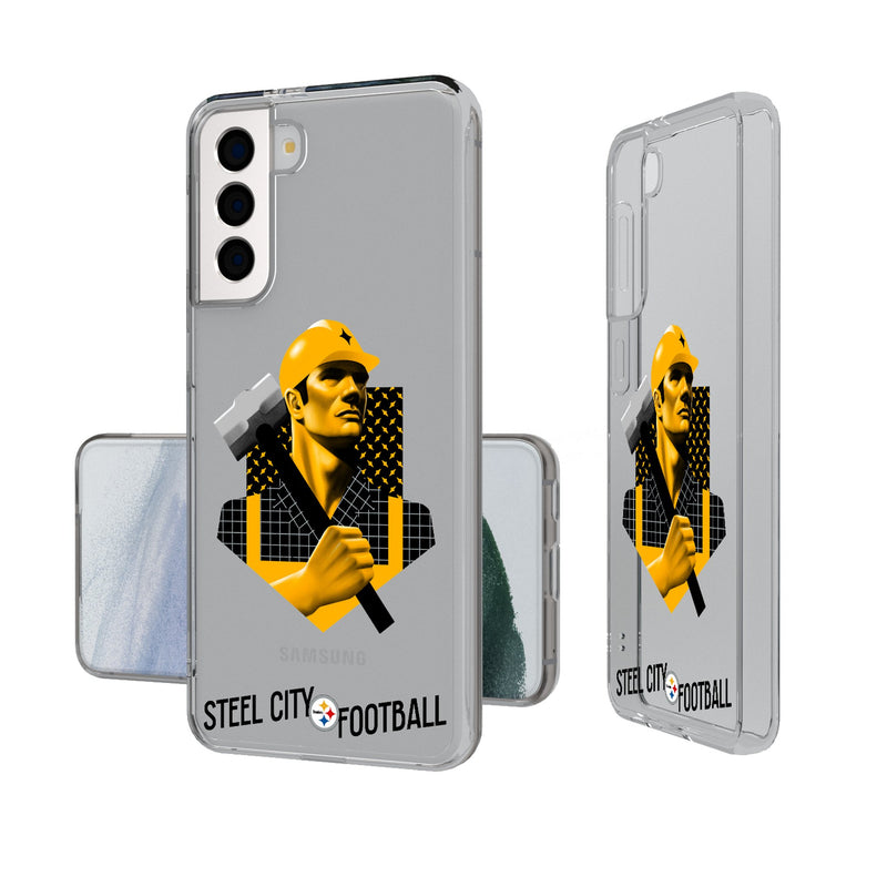 Pittsburgh Steelers 2024 Illustrated Limited Edition Galaxy Clear Phone Case