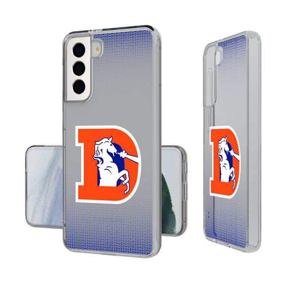 Denver Broncos 1993-1996 Historic Collection Linen Galaxy Clear Phone Case