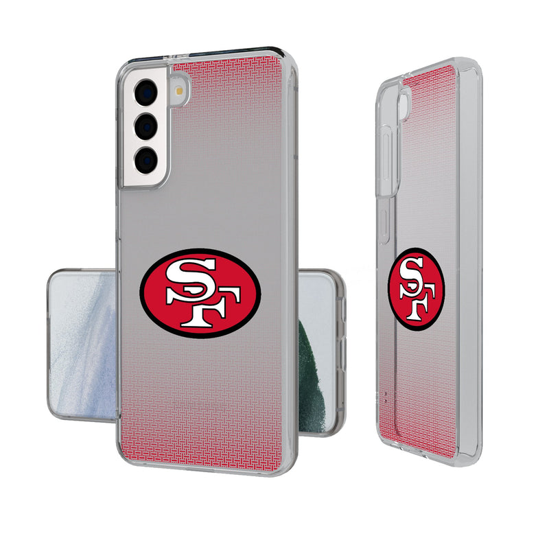 San Francisco 49ers Historic Collection Linen Galaxy Clear Phone Case