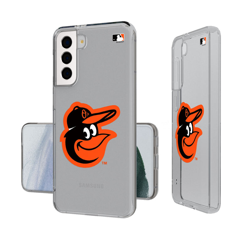 Baltimore Orioles Insignia Galaxy Clear Phone Case