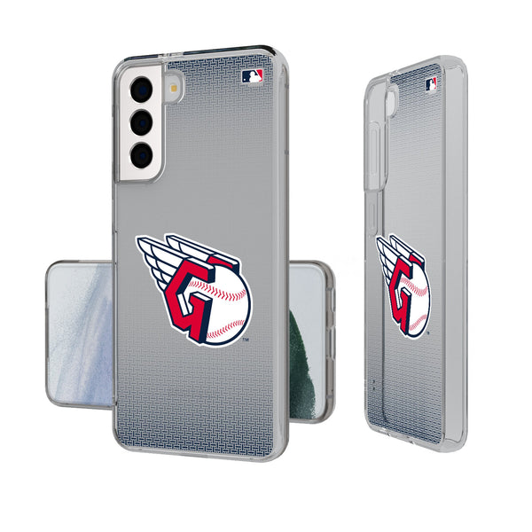 Cleveland Guardians Linen Galaxy Clear Phone Case