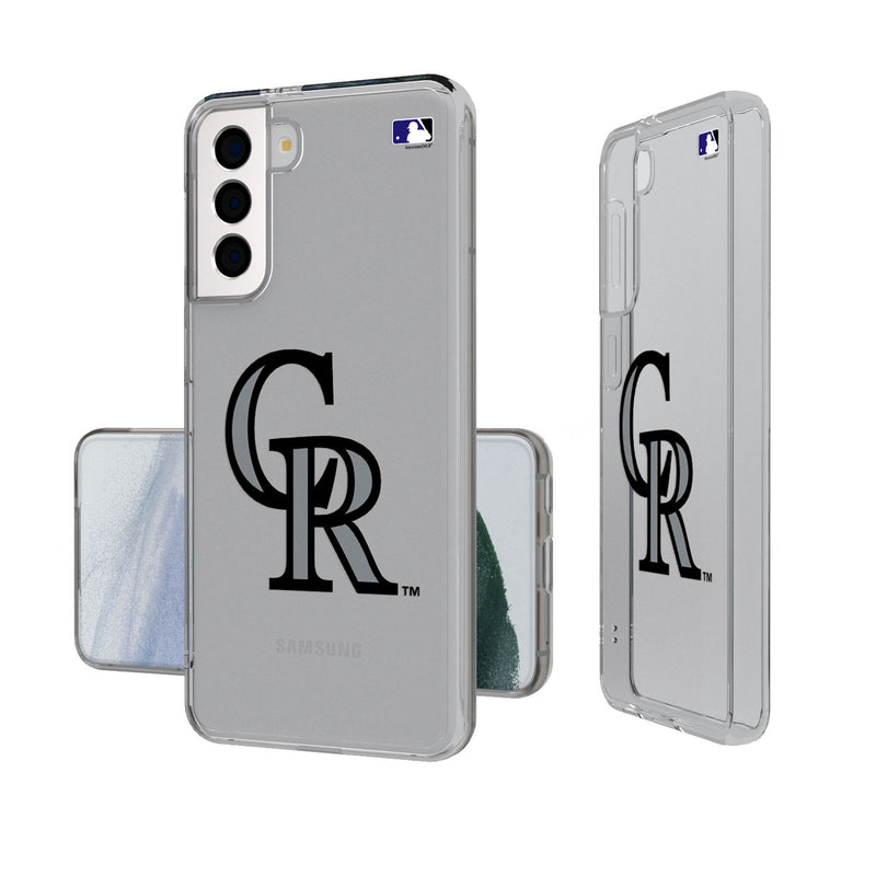 Colorado Rockies Insignia Galaxy Clear Phone Case