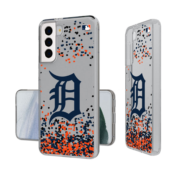 Detroit Tigers Confetti Galaxy Clear Phone Case