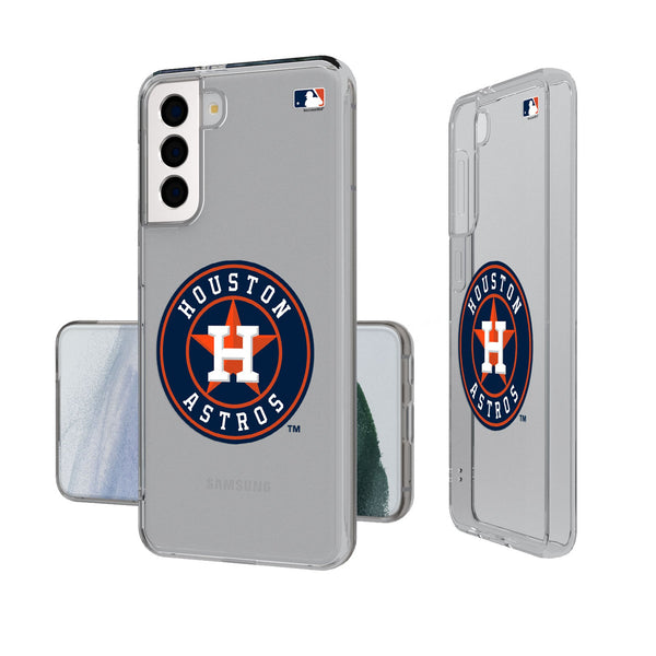 Houston Astros Insignia Galaxy Clear Phone Case