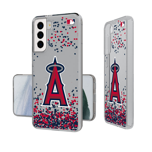 Los Angeles Angels Confetti Galaxy Clear Phone Case