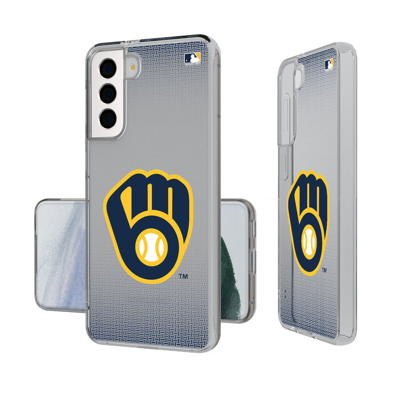 Milwaukee Brewers Linen Galaxy Clear Phone Case