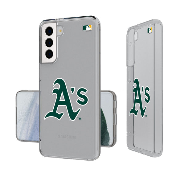 Oakland Athletics Insignia Galaxy Clear Phone Case