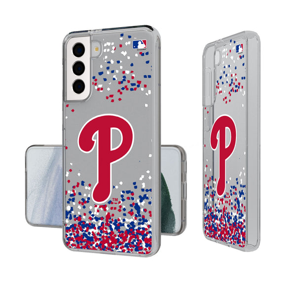 Philadelphia Phillies Confetti Galaxy Clear Phone Case