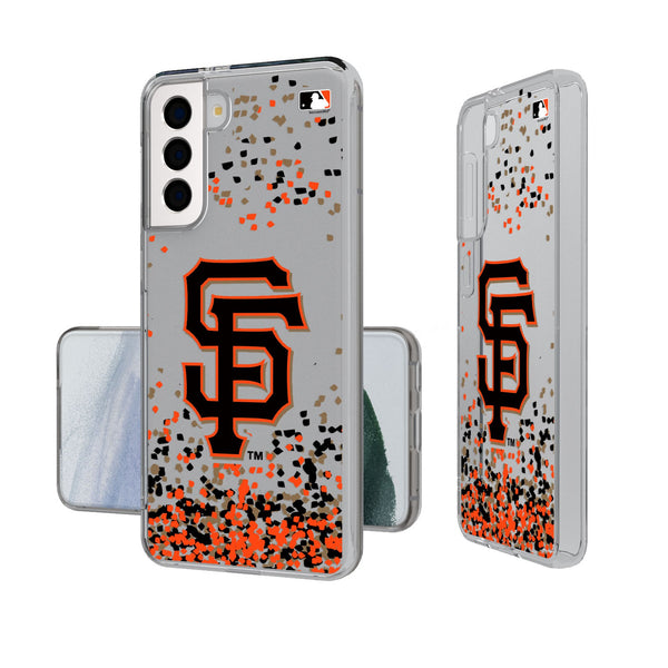 San Francisco Giants Confetti Galaxy Clear Phone Case