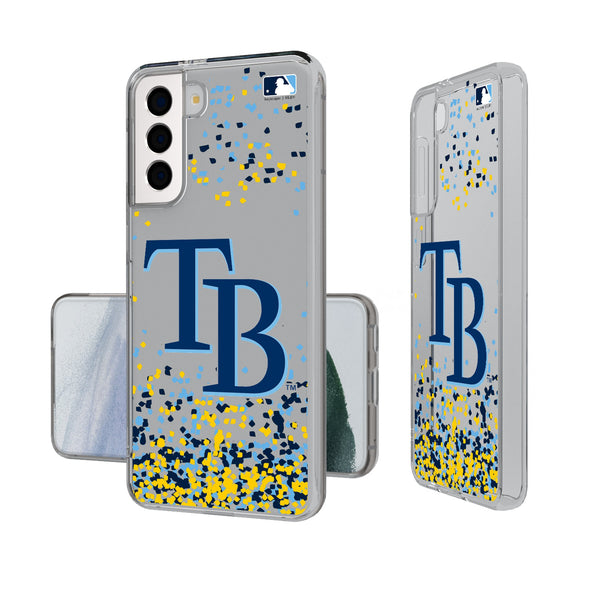 Tampa Bay Rays Confetti Galaxy Clear Phone Case