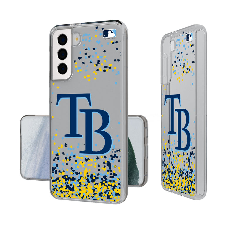 Tampa Bay Rays Confetti Galaxy Clear Phone Case